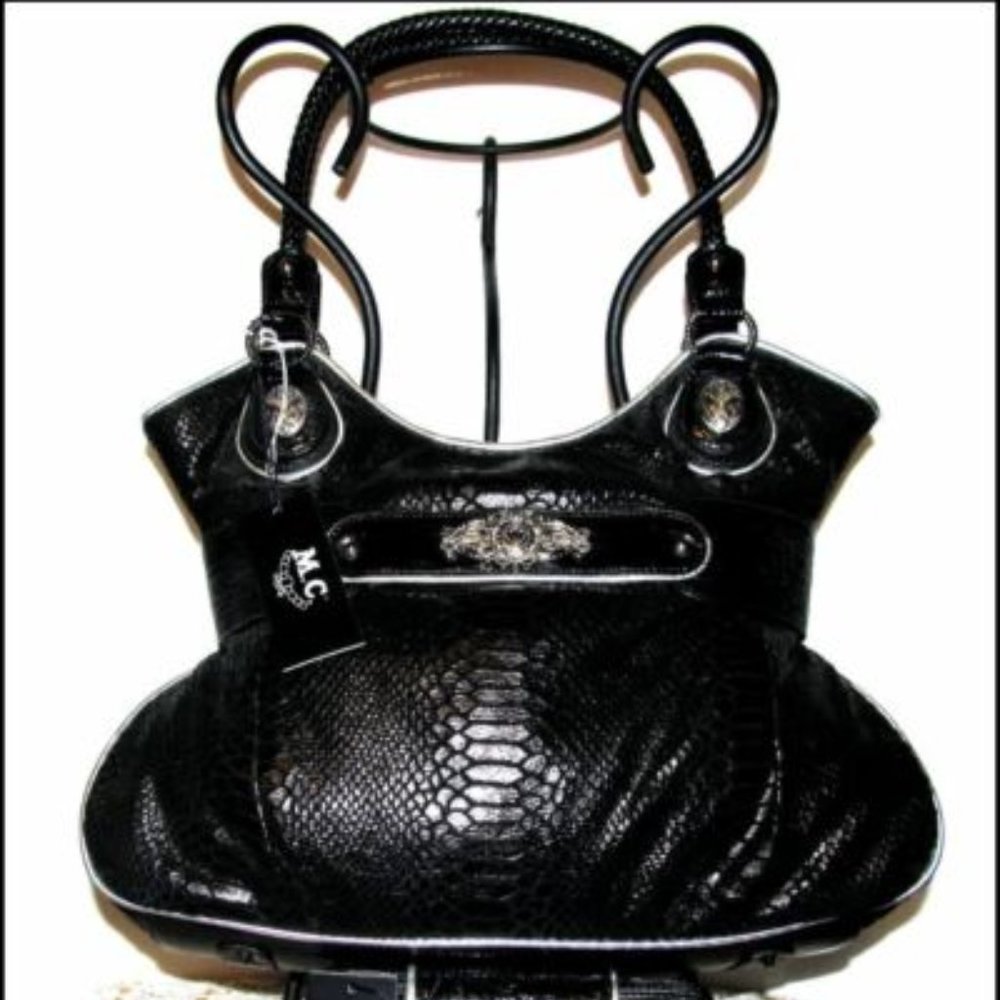 Nwt M.C. Belted Shopper Tote Bag Purse & Wallet Set